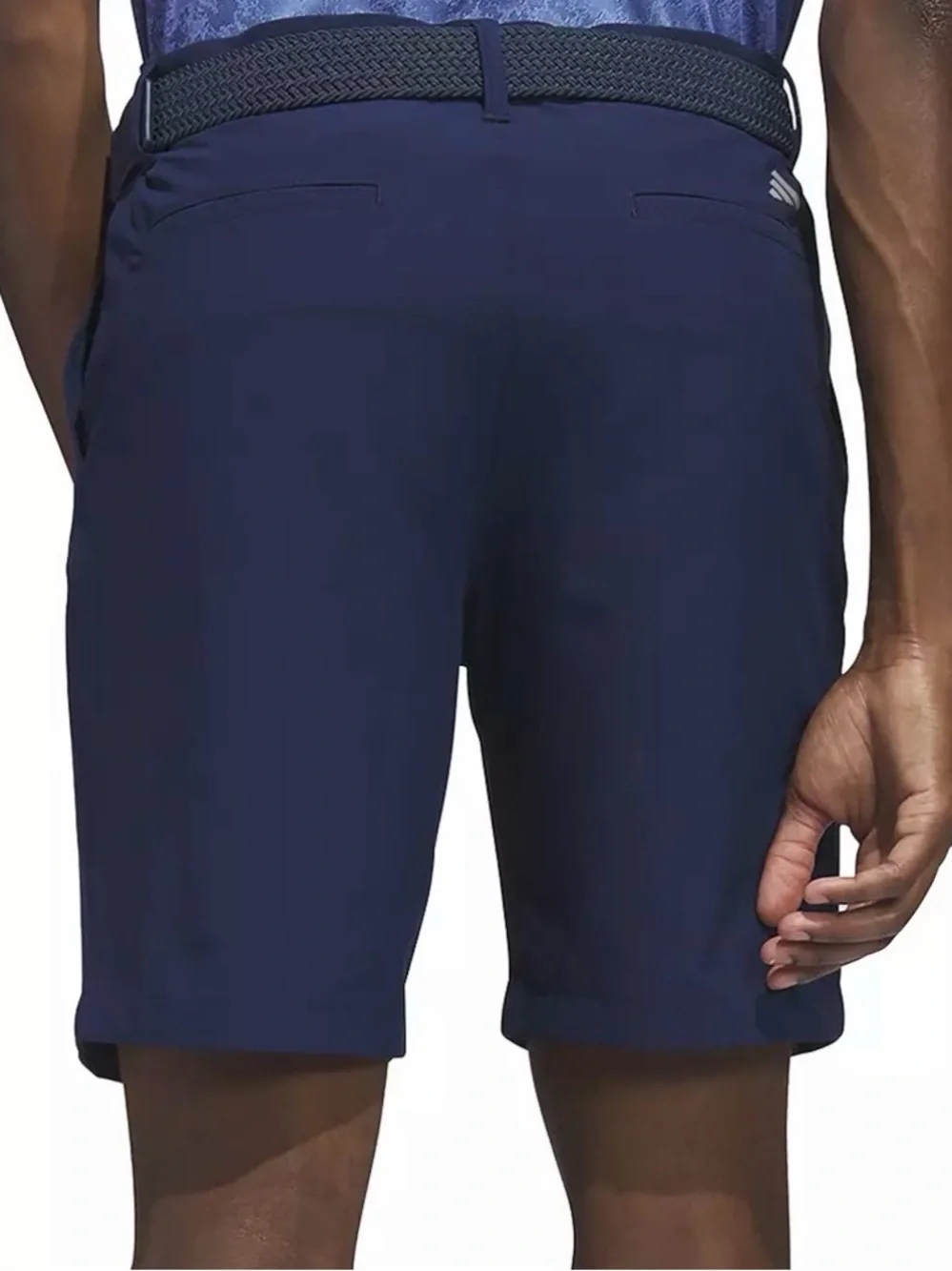 adidas Navy Flat-Front Performance Shorts